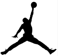silhouette basketball player dunking